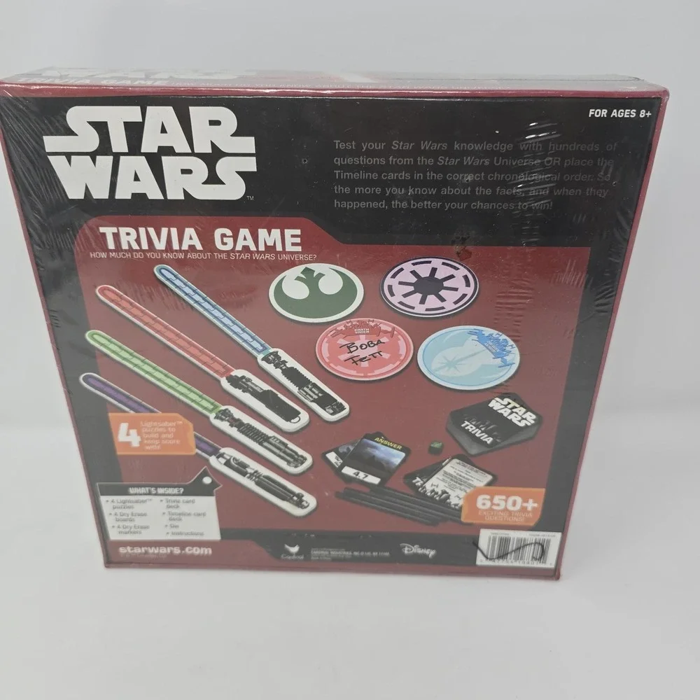 Star Wars Trivia‎ Game - 650 Questions New and Sealed (2-4 Players)Top Trumps